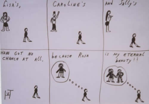 Picture of the painting: 'Strip - A strip cartoon!'